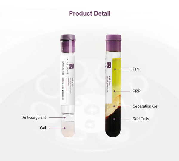 12ml PRP Tube With Anticoagulant And Separation Gel(24pcs/box)