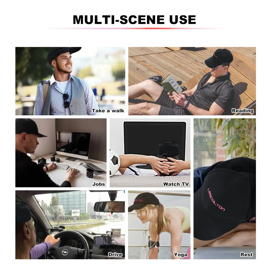 Hair Growth Red Light Therapy Wrap Cap