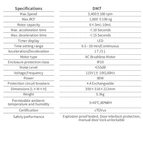 DM7 PRP Centrifuge Machines